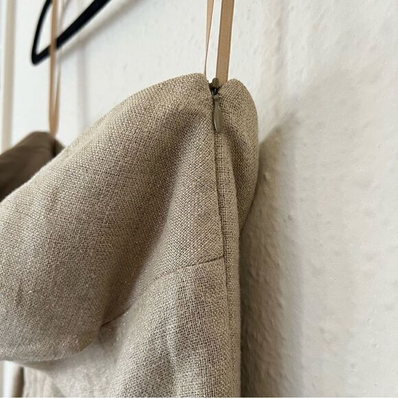 Diane Von Furstenberg Linen Strapless Mini Dress Size 6 - Picture 5 of 10